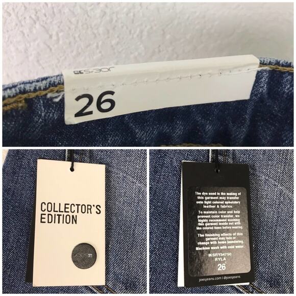 NWT Joe's Jeans Distressed Ryla Festival Summer Mid-High Rise Denim Shorts 26 - Picture 9 of 12